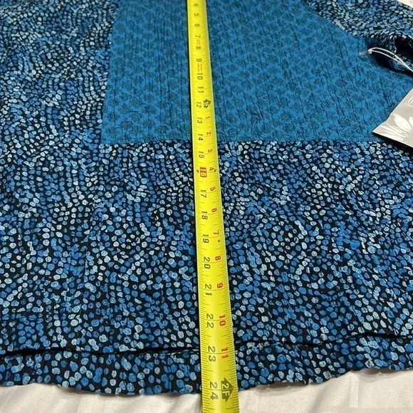 Habitat top,women NEW! M& L,Grotto,44815,Turquoise boxy,oversize,multimedia - Picture 9 of 16